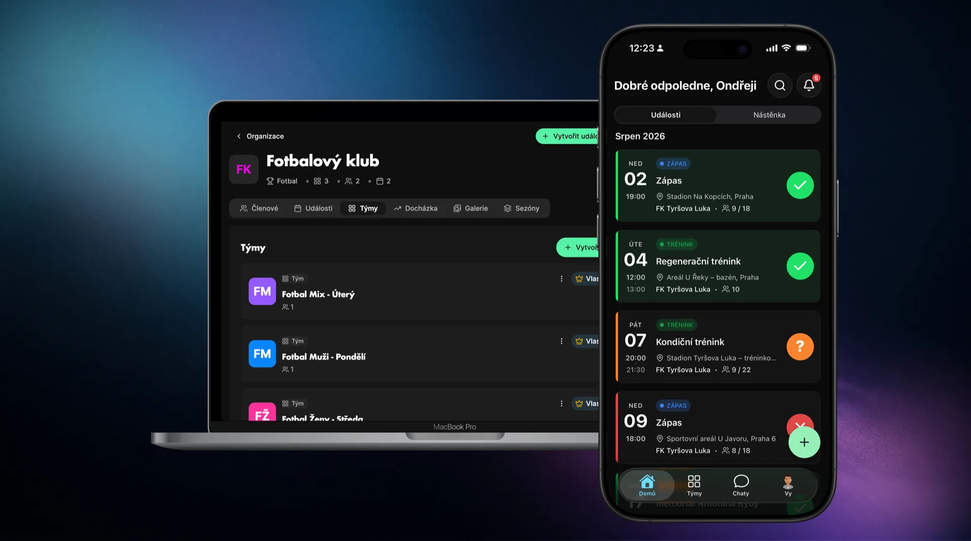 Teamix application interface